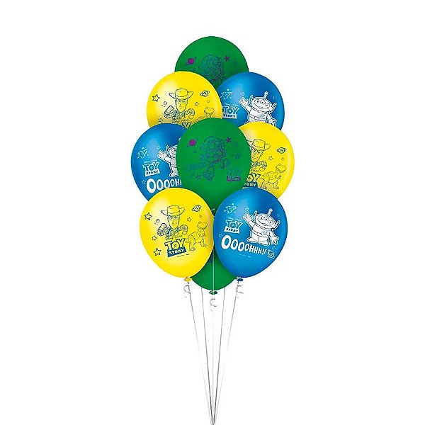 Balão Látex 9" - Festa  Toy Story 4  - 25 unidades - Regina - Rizzo