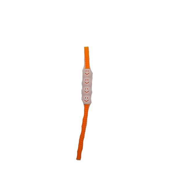 Canudo Decorativo Fantasminha Laranja - 5 unidades - Rizzo