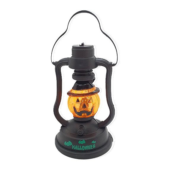 Vela Candieiro Com LED - Abóbora - Halloween - 1 unidade - Rizzo