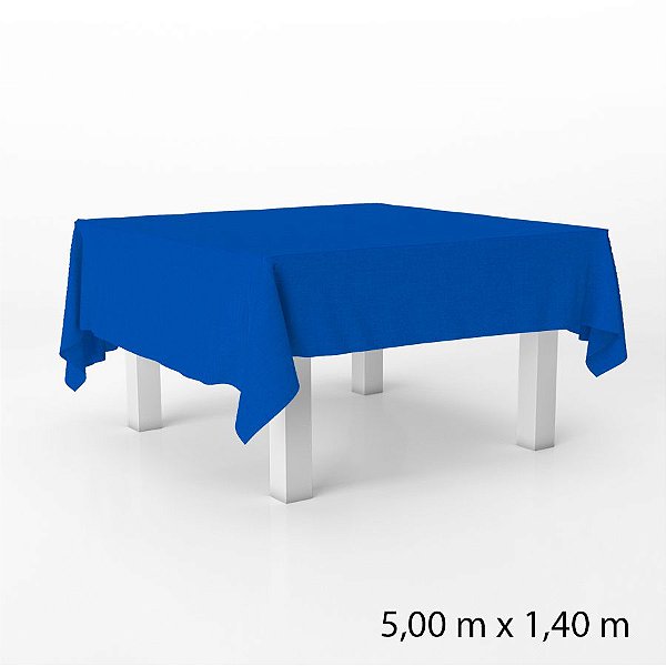 Toalha de Mesa Retangular em TNT - 140 x 500 cm - Azul Royal - 1 unidade - Best Fest - Rizzo