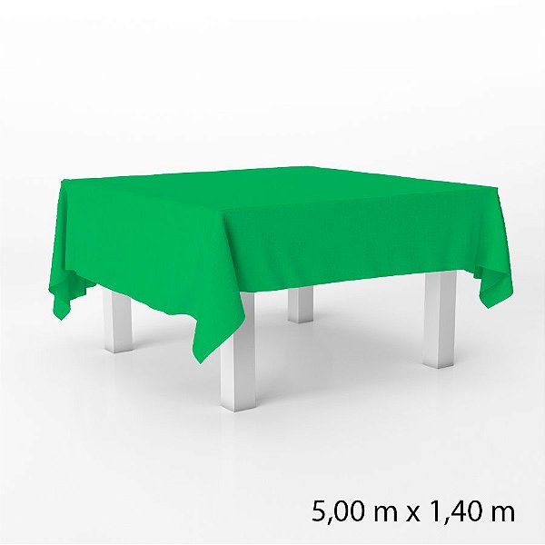 Toalha de Mesa Retangular em TNT - 140 x 500 cm - Verde Escuro - 1 unidade - Best Fest - Rizzo