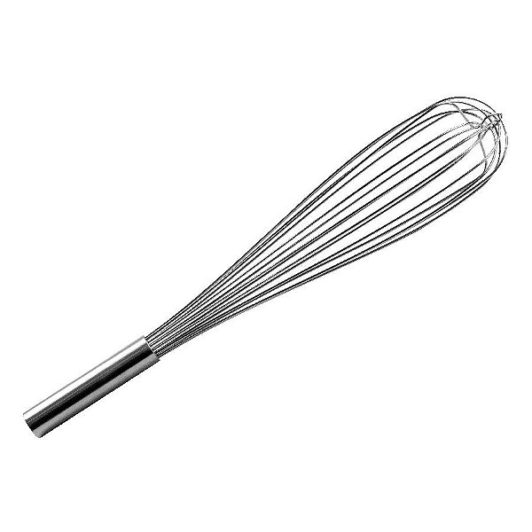 Fouet Batedor - Arame Duro - 50,8 x 9,7 x 9,7 cm - Cromus Linha Profissional Allonsy - 1 unidade - Rizzo