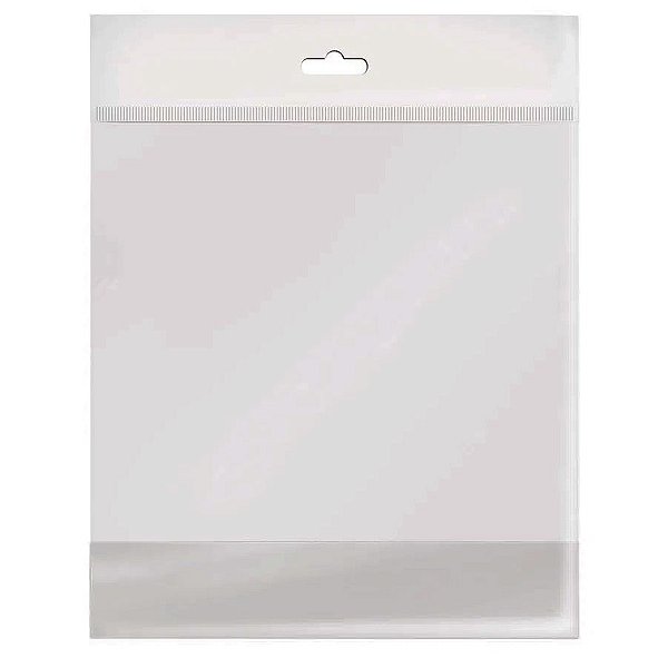 Saco Adesivado com Furo - Branco - 6x7cm  - 100 unidades - Cromus - Rizzo