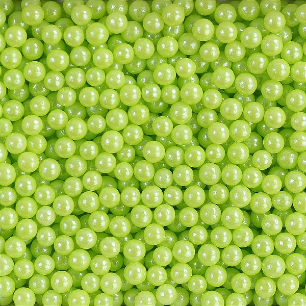 Confeito Sugar Beads Perolizado Verde - 4mm - 1 unidade - Cromus Linha Profissional Allonsy - Rizzo