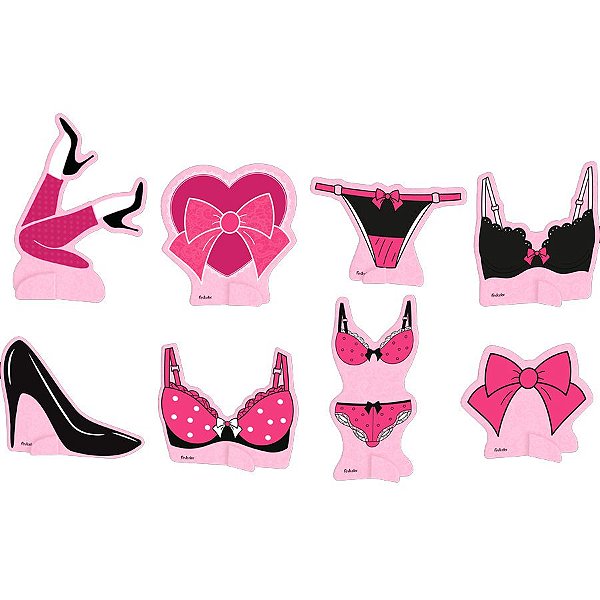 Decoração Chá De Lingerie Kit 43 Itens