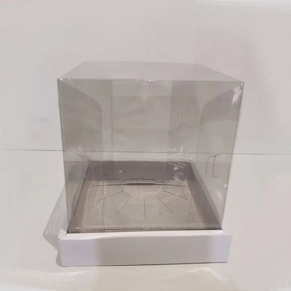 Caixa Gourmet Para Doce Com Borda Branca  - 5 unidades - Crystal Forming - Rizzo