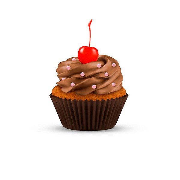 Forminha para Mini Cupcake - Marrom - 45 unidades - Plac - Rizzo