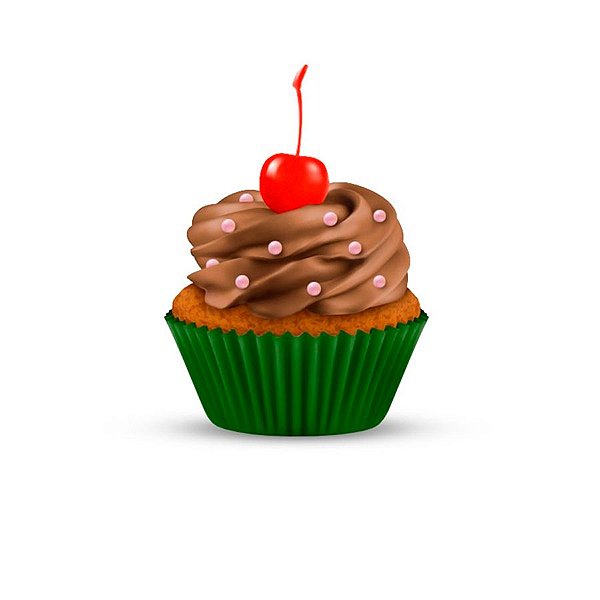 Forminha para Mini Cupcake - Verde Escuro - 45 unidades - Plac - Rizzo