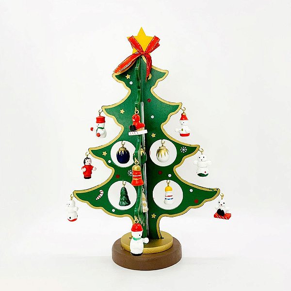 Decoração Enfeite Natal Cúpula Natalina 12 Leds Árvore de Natal 29,5cm