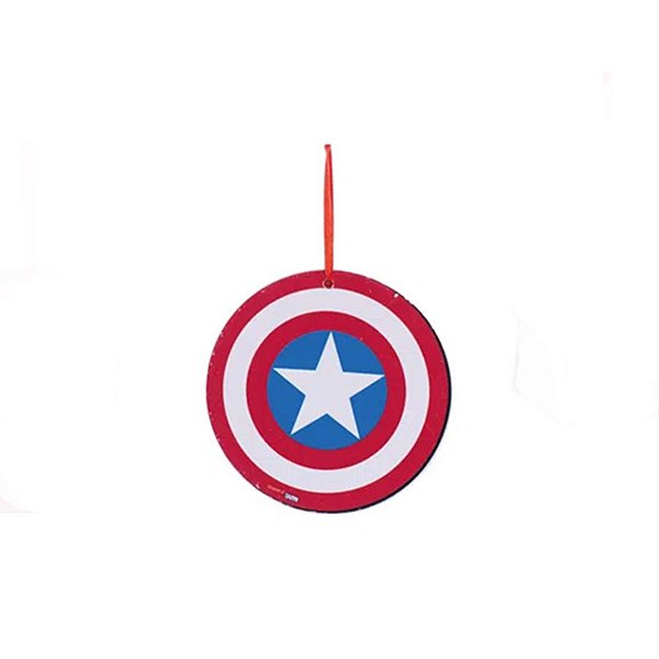 Enfeite Para Pendurar Escudo do Capitão América Marvel - 1 unidade - Cromus - Rizzo