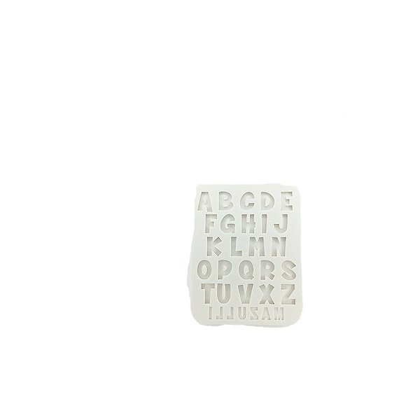 Molde de Silicone Cód. 2412 - Alfabeto Pequeno - 1 unidade - Mazulli - Rizzo