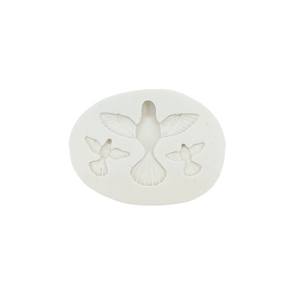 Molde de Silicone Cód. 1600 - 3 Pássaros - 1 unidade - Mazulli - Rizzo
