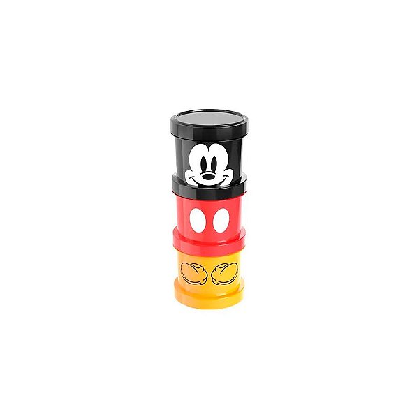 Porta Condimentos de Rosca do Mickey - 3 unidades - Plasútil - Rizzo