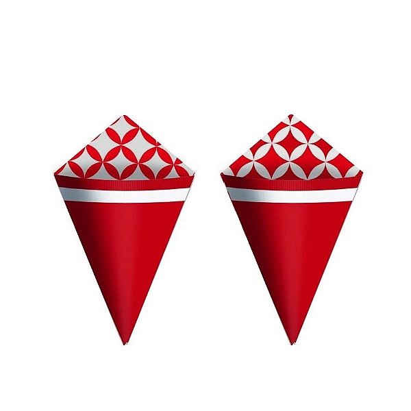 Cone Decorativo Para Festa - Tropic - 24 unidades - Cromus - Rizzo
