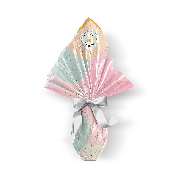 Saco Express 49x49cm para Ovos de 750g a 1kg - Flow Colorido - 5 unidades - Cromus - Rizzo