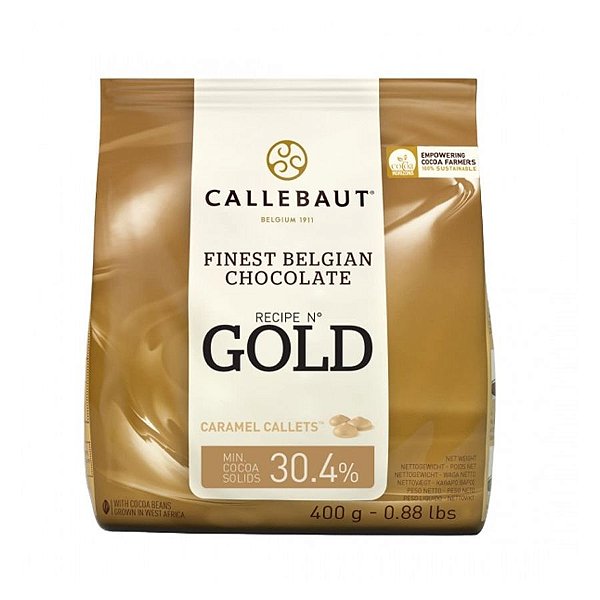 Chocolate Belga Gold - Callets Caramelo - 400g - 1 unidade - Callebaut - Rizzo