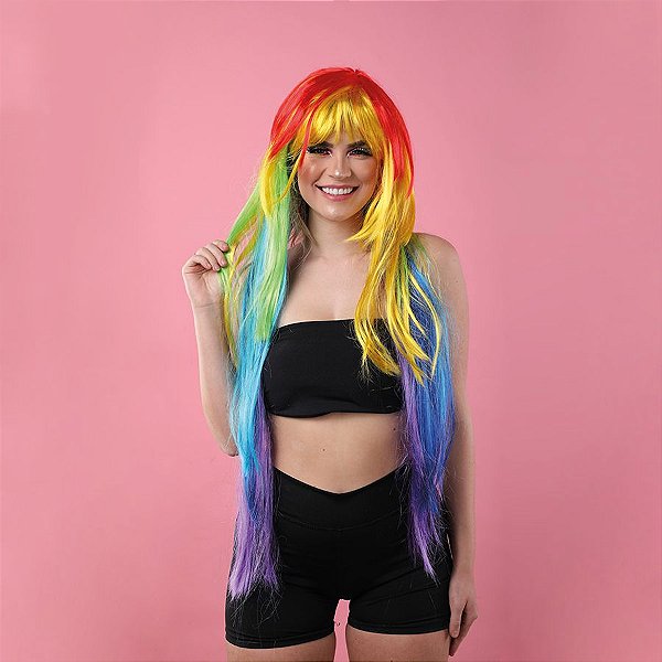 Peruca Arco-Íris - 1 unidade - Cromus - Rizzo