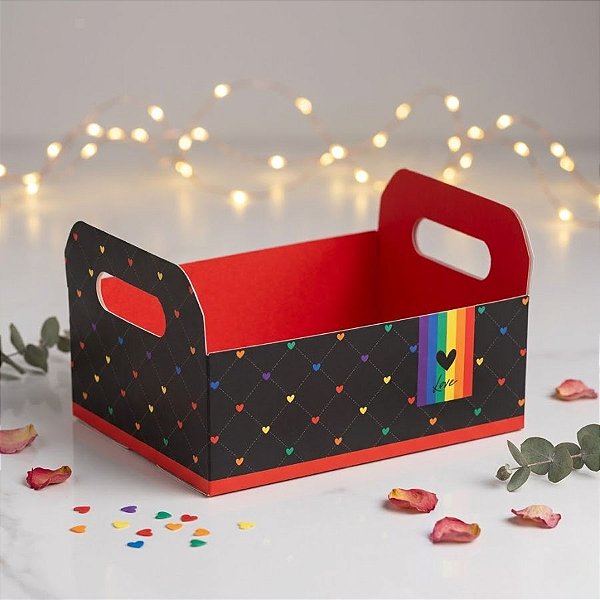 Caixote De Papel Cartão - Pride - 1 unidade - Cromus Páscoa - Rizzo