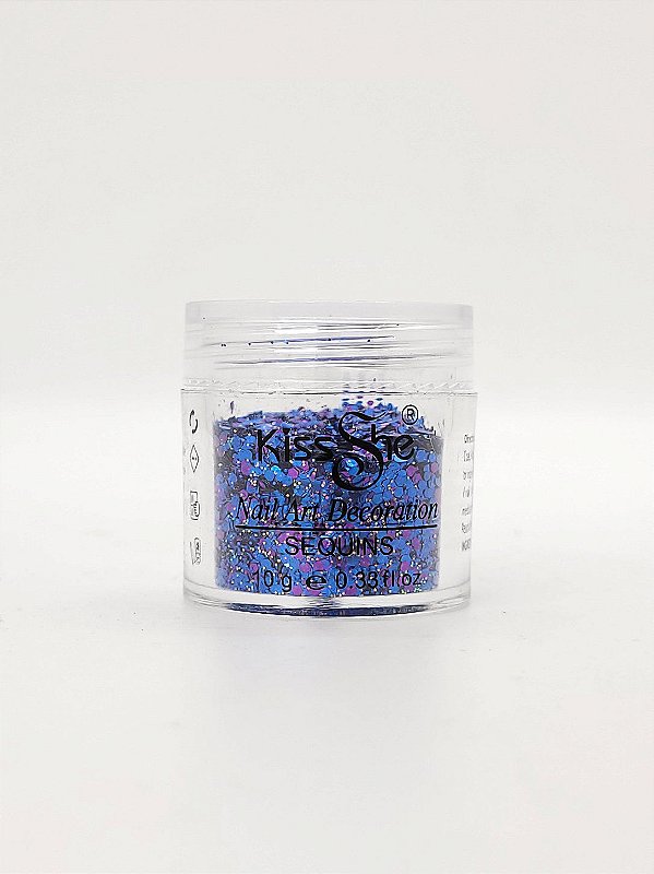 Glitter Azul e Rosa 10g  - 1 unidade - Rizzo