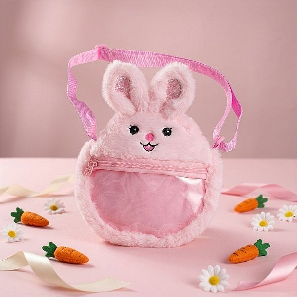 Bolsa Pelúcia Coelinha 18cm - 1 unidade - Cromus Páscoa - Rizzo