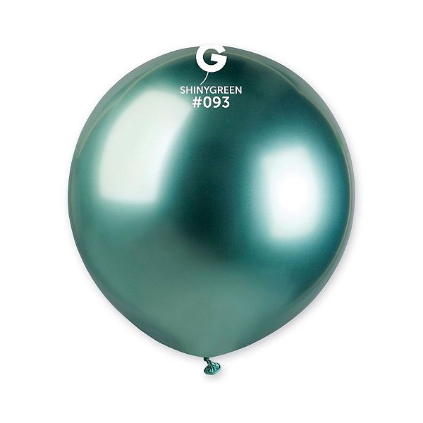 Balão de Festa Látex Shiny - Verde #093 - 25 unidades - Gemar - Rizzo
