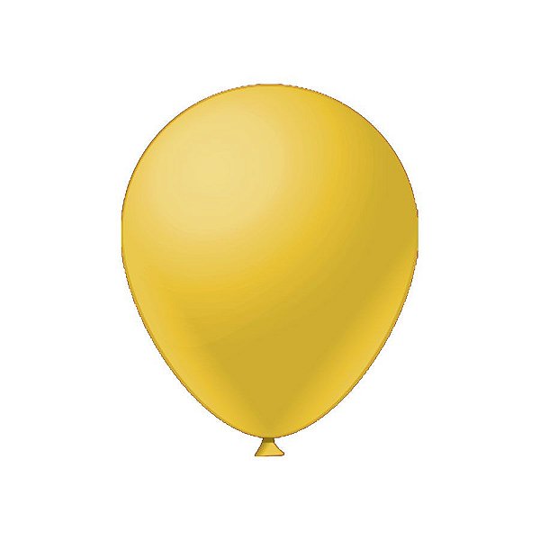 Balão de Festa Látex Liso - Amarelo - Festball - Rizzo
