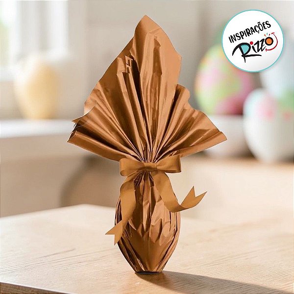 Saco Express 35x35cm para Ovos de 250g a 350g - Toffee - 5 unidades - Cromus Páscoa - Rizzo