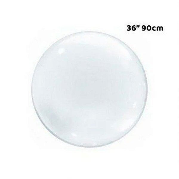 Balão Bubble Transparente - 36" 90cm - 10 Unidades - Bobo Balloon - Rizzo Festas