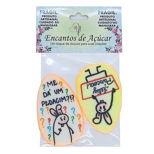 Confeitos de Açúcar Me dá um Pedacim? - 2 unidades - Encanto de Açúcar - Rizzo