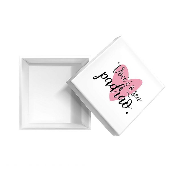 Caixa Cubo com Adesivo de Dia das Mulheres - Você é o Padrão - 1 unidade - Rizzo