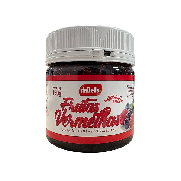 Pasta Saborizante Puro Sabor Frutas Vermelhas daBella Rizzo Confeitaria