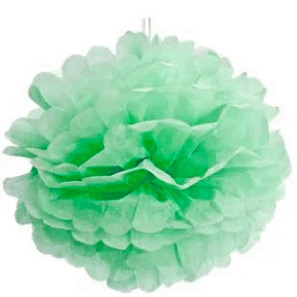 Lanterna de Papel Flor Verde Claro 25cm - 1 unidade - Regina - Rizzo