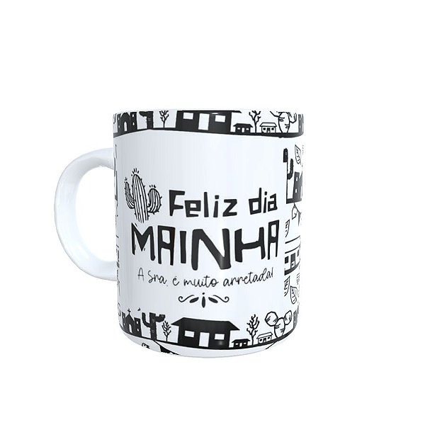 Caneca para Colorir Feliz Natal - Canecas 24 Horas