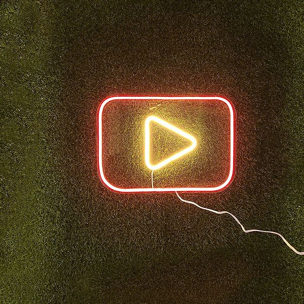 Painel Led Neon -YouTube - 1 unidade - Rizzo