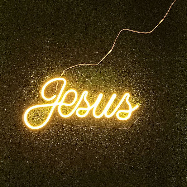 Painel Led Neon - Jesus - 1 unidade - Rizzo - Rizzo Embalagens