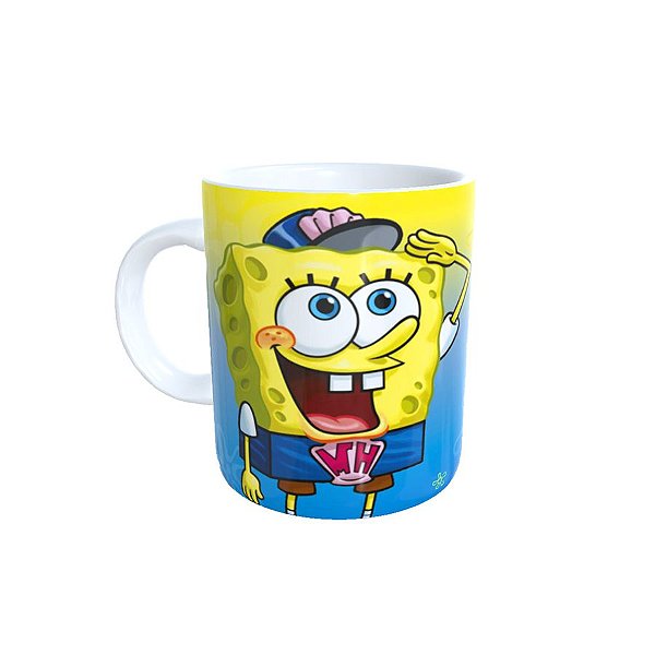 Caneca de Porcelana Bob Esponja Siri Cascudo - 1 unidade - Rizzo