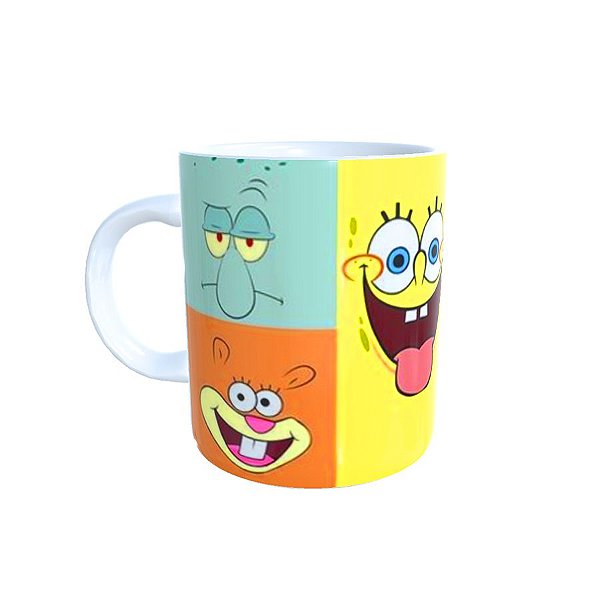 Caneca do Rei Meme Flork Boneco Palito Azul