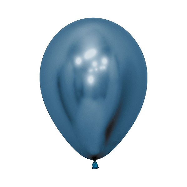 Balão de Festa Latéx Reflex - Azul (Cor:940) -  Sempertex - Rizzo