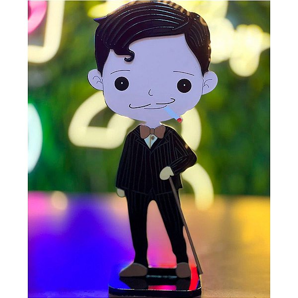 Display Decorativo Wandinha - "Gomez Addams"  - 12,5x27,5cm - 1 unidade - Rizzo