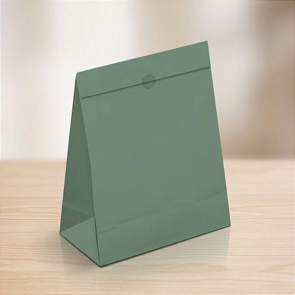 Saco de Papel Para Presente - Natural Green - 10 unidades - Cromus - Rizzo