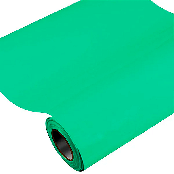 Vinil Adesivo 1m x 30cm - Verde Oceano - 01 Unidade - Vinil - Rizzo Embalagens