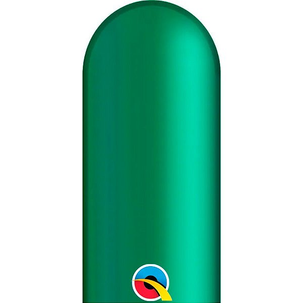 Balão de Festa Canudo - Emerald Green (Verde Esmeralda) - 350" - Qualatex - Rizzo