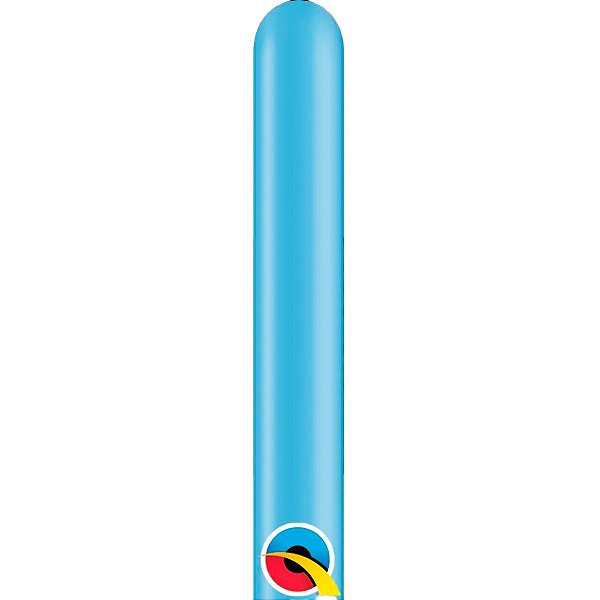 Balão de Festa Canudo - Pearl Azure (Azul Celeste) - 160" - Qualatex - Rizzo