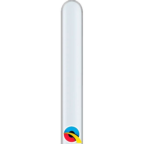 Balão de Festa Canudo - Diamond Clear (Diamante Transparente) - 160" - Qualatex - Rizzo