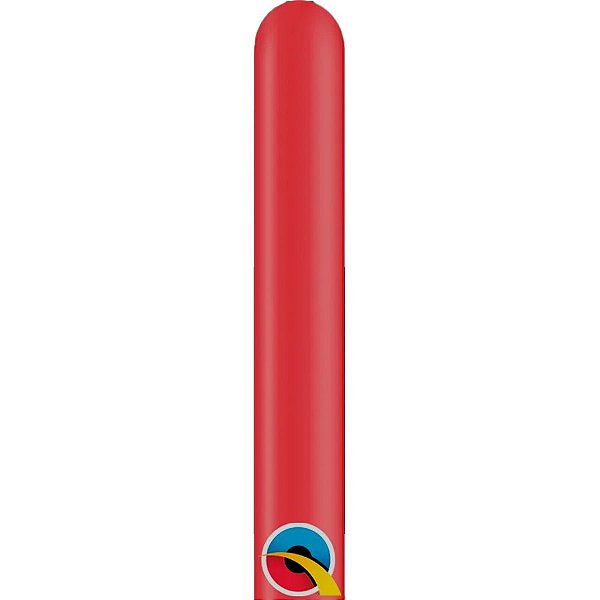 Balão de Festa Canudo - Ruby Red (Vermelho Rubi) - 160" - Qualatex - Rizzo