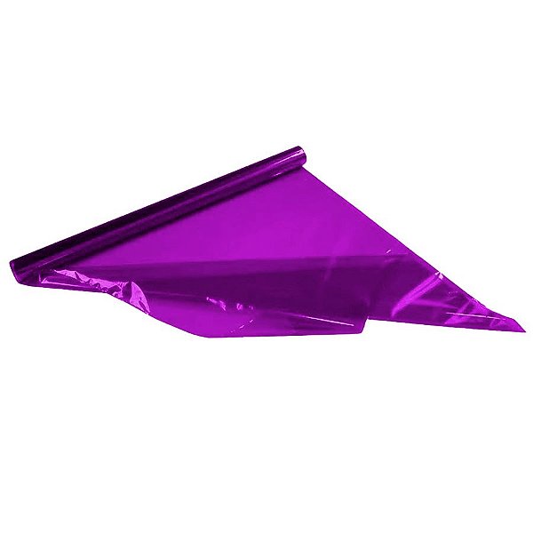 Papel Celofane Roxo 1m x 85cm - 5 unidades - Cromus - Rizzo
