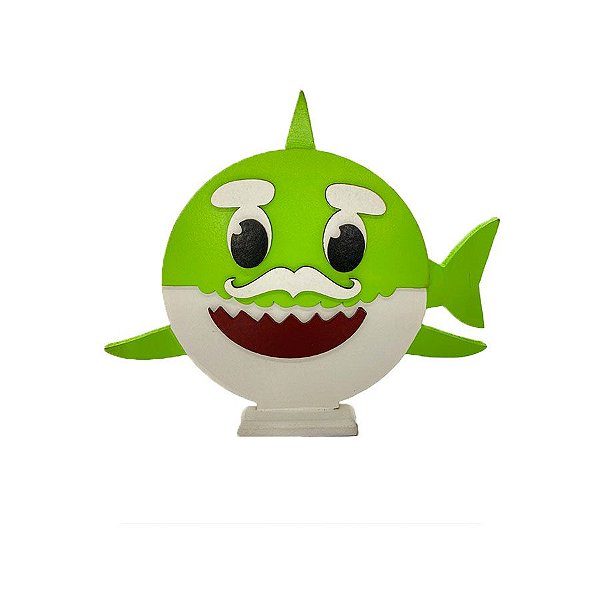 Personagem MDF Grandpa Shark - 1 unidade - Rizzo