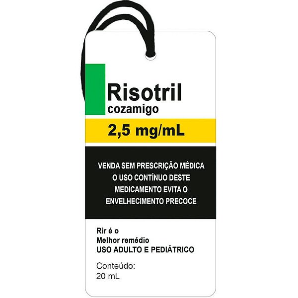 Decor Home Tag "Remédio Risotril" - DHT2-110 - 1 unidade - Litoarte - Rizzo