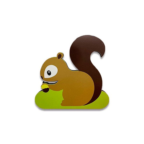 Personagem MDF Esquilo - 1 unidade - Rizzo