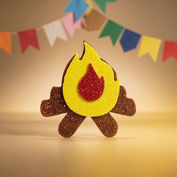 Aplique em EVA - Fogueira - 3 unidades - Grintoy - Rizzo